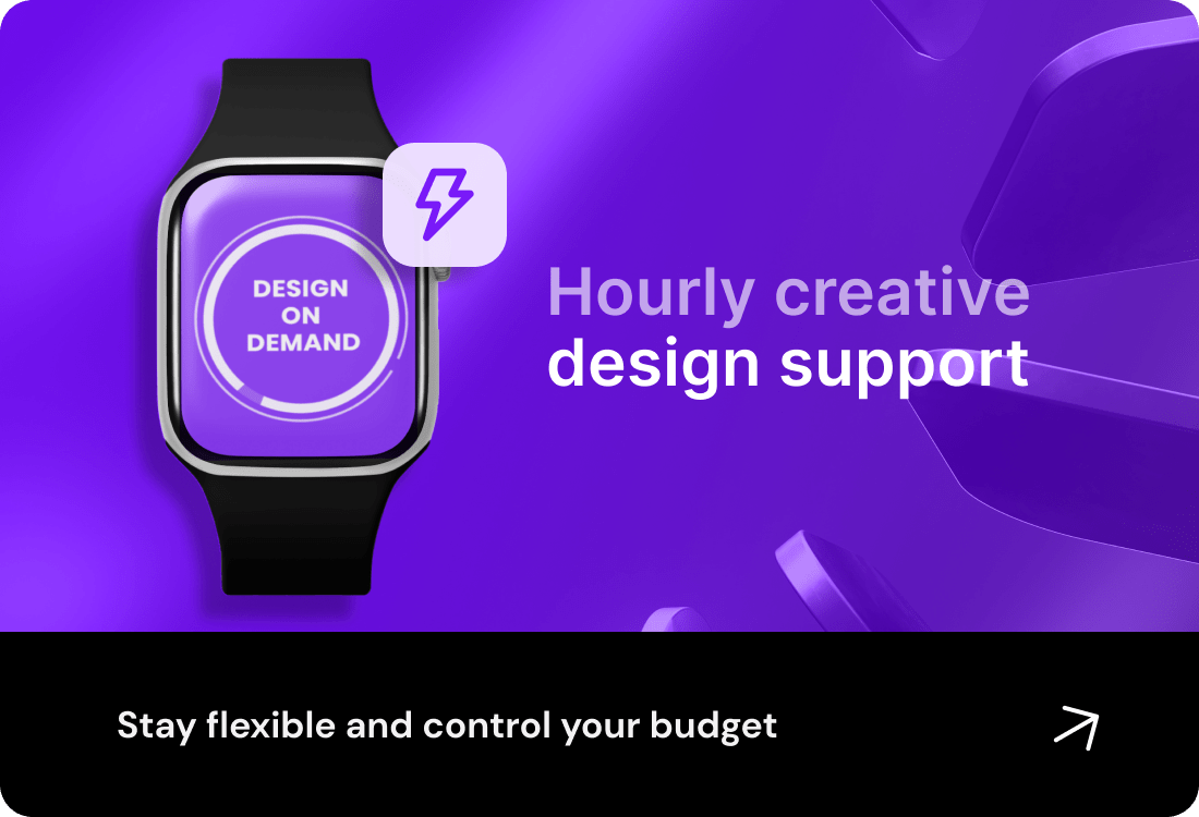 Unbound Design on Demand package. Hourly creative design support